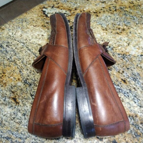 Johnston & Murphy Brown Leather Tassel Loafers 020-2394 Dress Shoes Men\'s Sz 11M main image 7